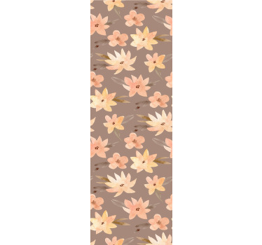Dining room blind aquarella flowers in pastel colors - TenStickers