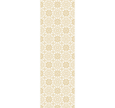 Estor enrollable comedor patrón floral blanco moderno - TenVinilo