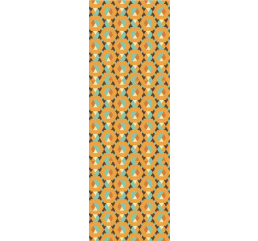 Estor enrollable comedor formas geométricas suaves - TenVinilo