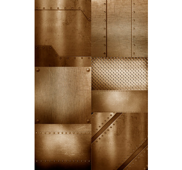 Eetkamer rolgordijn brass mozaïek - TenStickers