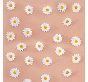 Store enrouleur salle à manger motif marguerite moderne - TenStickers