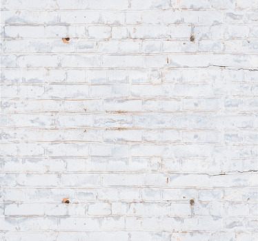 Rullegardin spisestue hvit murstein med slitt maling - Tenstickers