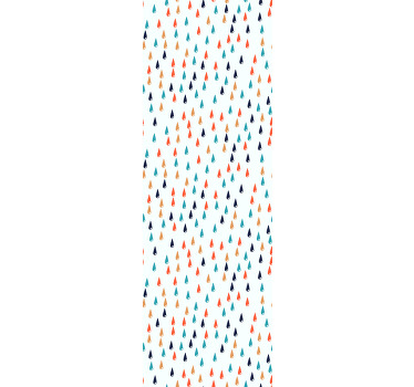 Colorful rain drops children room roller blind - TenStickers