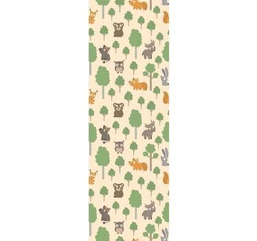 Estor enrollable infantil criaturas del bosque - TenVinilo