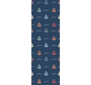 Zavjese za dječju sobu s motivom jedrilica - TenStickers