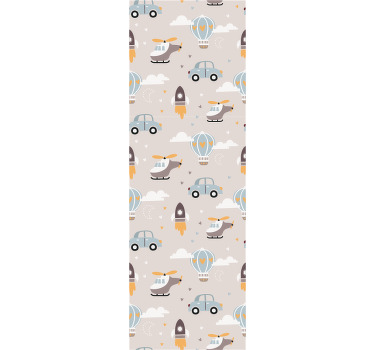 Cortina roller infantil transporte divertido - TenVinilo