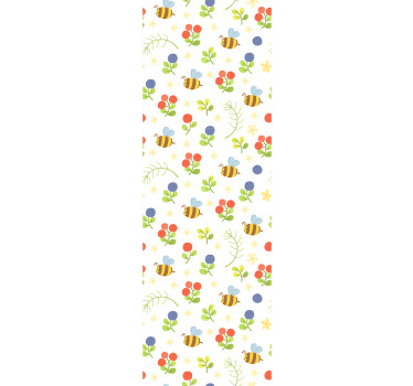 Cortina roller infantil jardín de abejas - TenVinilo