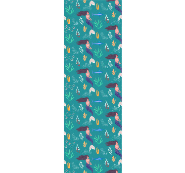 Cortina roller infantil sirenas bajo el agua - TenVinilo