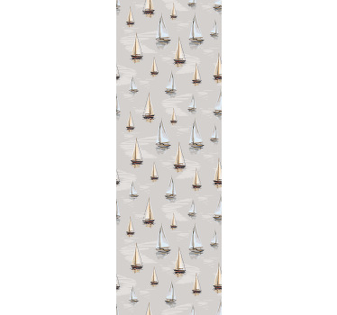 Blind kids elegant sailboat pattern - TenStickers