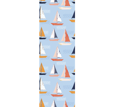 Blind kids joyful sailboat design - TenStickers