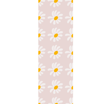 Estor enrollable infantil ilustración de flores boho - TenVinilo