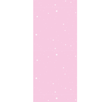 儿童盲人白色星星与粉色背景 - TenStickers