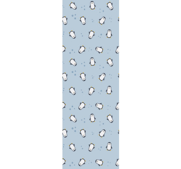 儿童盲人无缝企鹅图案 - TenStickers