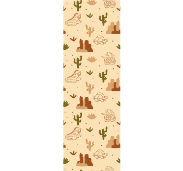 Rollo fenster kinderzimmer wilde tiere der wüste - TenStickers