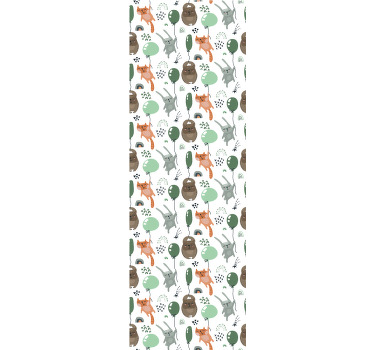 Rollo fenster kinderzimmer eichhörnchen bär hase - TenStickers