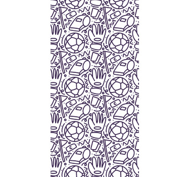 Rollo fenster kinderzimmer sport doodle design - TenStickers