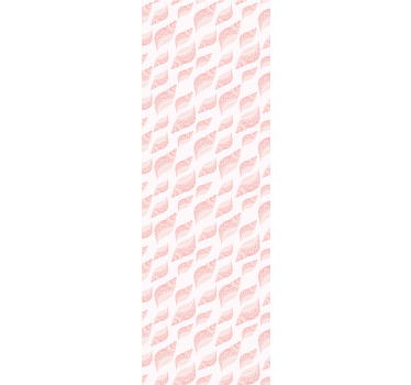 Rollo fenster kinderzimmer mit trendigem rosa muschel-muster - TenStickers