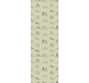 Estor enrollable infantil dibujos de camping - TenVinilo