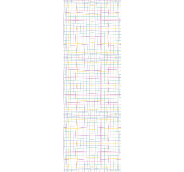 Rollo fenster kinderzimmer mit pastellfarbigem gittermuster - TenStickers