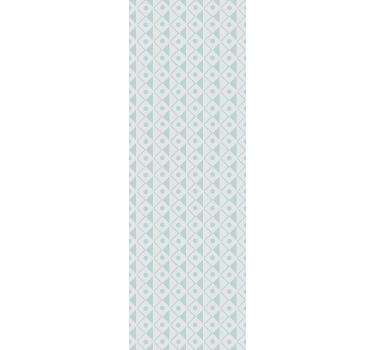 Rollo fenster kinderzimmer mit blau-weißen rauten - TenStickers