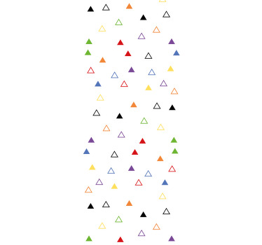 Store enrouleur pour chambre enfant motifs colorés triangles - TenStickers