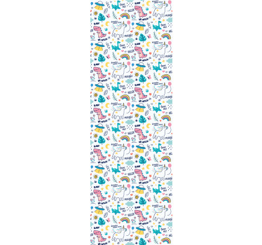 Rollo fenster kinderzimmer mit handgezeichneten motiven - TenStickers