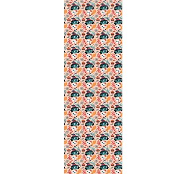 Rollo fenster kinderzimmer süßer halloween hexen hintergrund - TenStickers