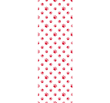 Rollo fenster kinderzimmer mit katzenpfoten und herzdesign - TenStickers