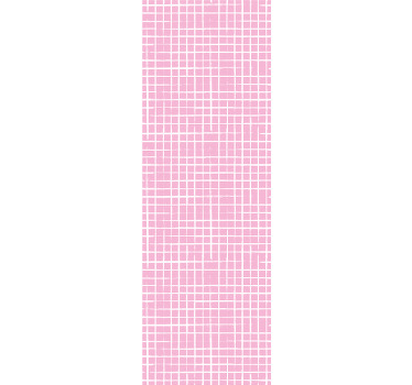 Kinderkamer rolgordijn roze en witte lijnen - TenStickers