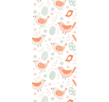 Blind kids minimalistic nordic birds design - TenStickers