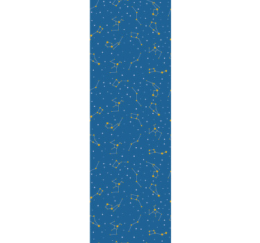 Rollo fenster kinderzimmer mit himmelskonstellationen - TenStickers