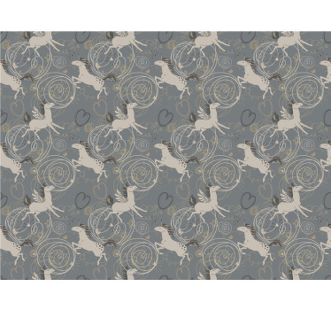 Store enrouleur pour chambre enfant licornes sautantes - TenStickers