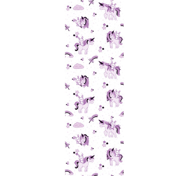 Store enrouleur pour chambre enfant licorne et lapin étoiles - TenStickers