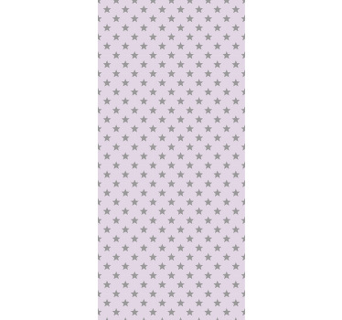 Children room roller blind gray stars pink background - TenStickers