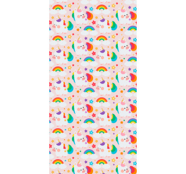 Store enrouleur pour chambre enfant chevaux colorés - TenStickers