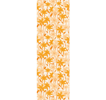 Tenda a rullo cameretta fiori arancioni piccoli e carini - TenStickers
