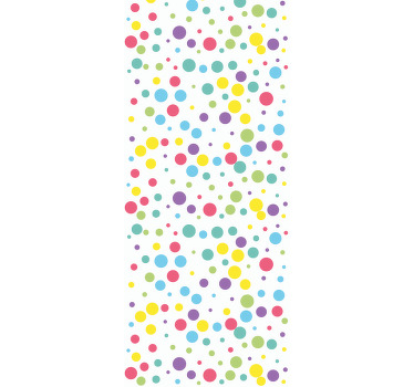Rollo fenster kinderzimmer mit buntem punktmuster - TenStickers