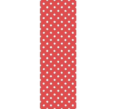 Kinderkamer rolgordijn witte retro stippen - TenStickers