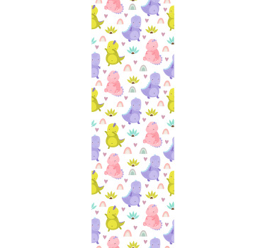 Rollo fenster kinderzimmer mit buntem dinosaurier-muster - TenStickers