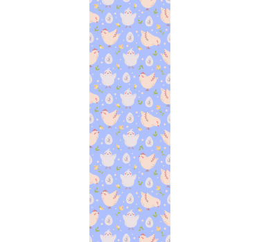 Rollo fenster kinderzimmer mit hühnchenmotiven - TenStickers