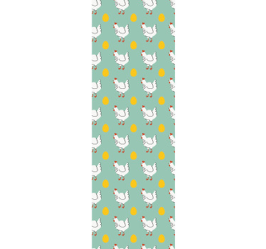 Zavjese za dječju sobu s bijelom ptičicom na plavoj pozadini - TenStickers