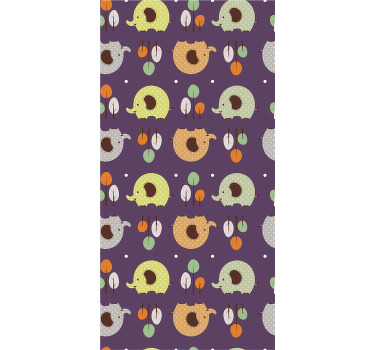 Rollo fenster kinderzimmer herbst elefant - TenStickers