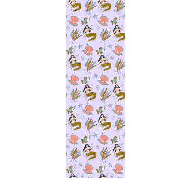 Zavjese za dječju sobu s sirenama i školjkama - TenStickers