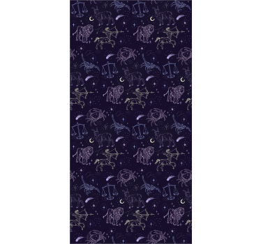 Estor enrollable infantil patrón constelación - TenVinilo