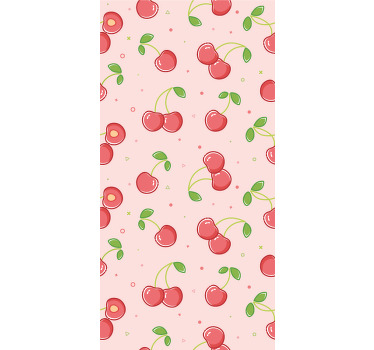Estor enrollable infantil cerezas rosadas - TenVinilo