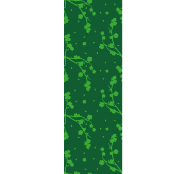 Rolgordijn kinderkamer groene koreaanse bomen en takken - TenStickers