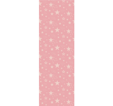 Tenda a rullo cameretta stelle rosa su fondo rosa scuro - TenStickers