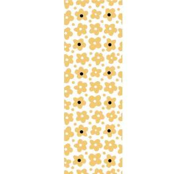 Store enrouleur pour chambre enfant motif fleurs jaunes - TenStickers