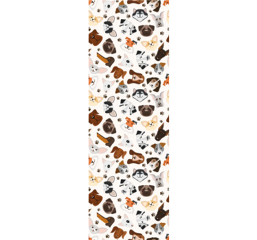 Rollo fenster kinderzimmer süßes welpen und hundemuster - TenStickers