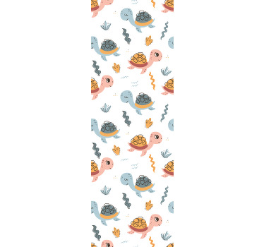 Rollo fenster kinderzimmer niedliche schildkröten gruppe - TenStickers